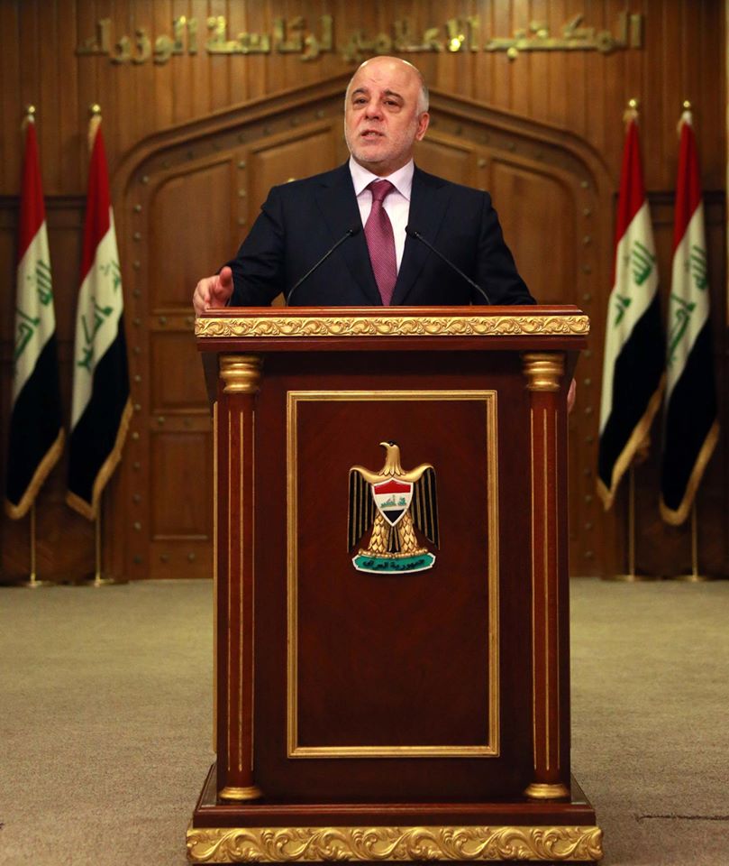 العبادي: سنحاسب من تسبب بضياع الثروة في الحكومات السابقة وتوزيع الهبات بالانتخابات