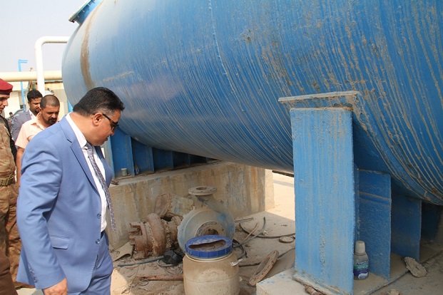 نائب محافظ ذي قار يعلن وصول (30 ) ألف كغم من مادتي الكلور والشب