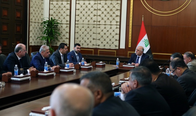 العبادي يوعد ابناء الموصل ان يوم الخلاص من داعش قريب ويتوعد بحساب عسير لكل متعاون مع إرهابيي