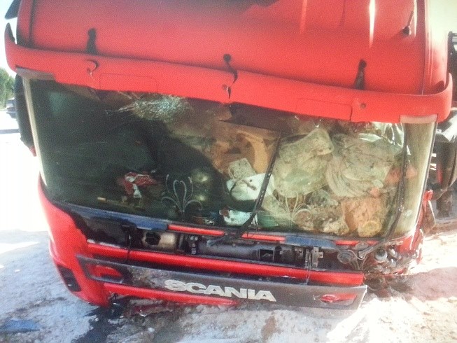 بالصور:حادث مروري مرعب يودي بحياة شخصين وثالثهم بحالة خطرة في كربلاء