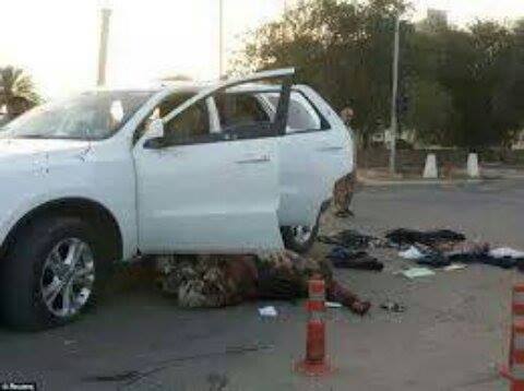 بالصور :مقتل اثنين من الدواعش الهاربين واعتقال ثلاثة اخرين على طريق بغداد