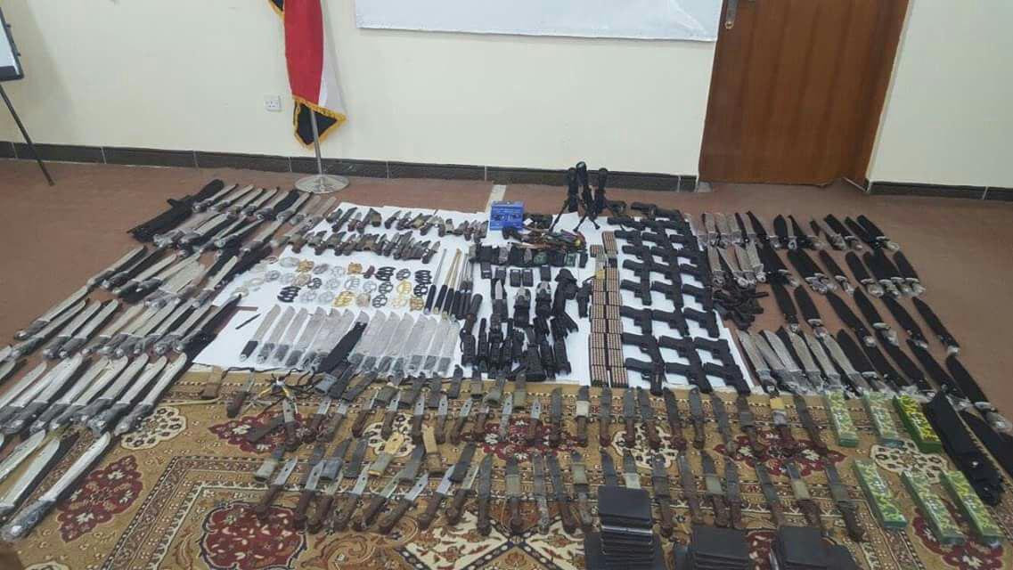 بالصور: اعتقال مجموعة مسلحة حاولت"زعزعة" الأمن في المدينة القديمة بالنجف