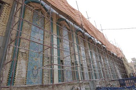 تواصل الأعمال المدنية الخاصة بمشروع التوسعة الأفقية للعتبة العباسية المقدسة ‏(مصور)