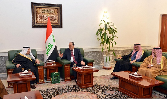 المالكي يستقبل وفدا من شيوخ عشائر الانبار