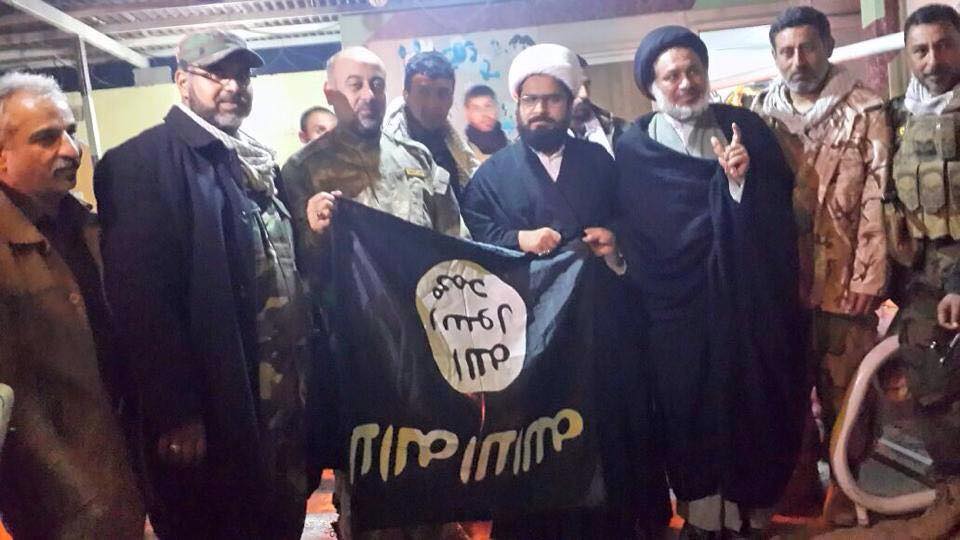 صور نجل المرجع النجفي في ساحات الجهاد والاشراف على معركة تكريت