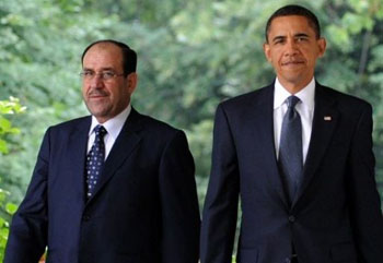 خلال اتصال هاتفي بالمالكي .. اوباما يؤكد التزام بلاده بوحدة العراق ونظامه الديمقراطي