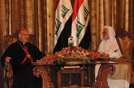 الحيدري للبطريرك مارلويس روفائيل:وصية المرجع السيستاني تؤكد بضرورة حماية الكنائس والمساجد السنية قبل مساجد وحسينيات الشيعة