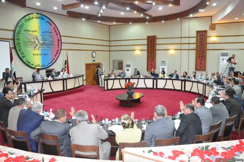 مجلس كركوك يرفض قرار البرلمان بشأن العلم الكردستاني