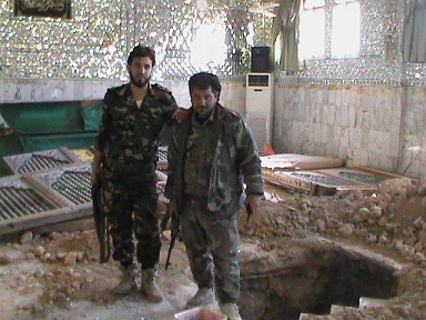 الكشف عن صور منفذي جريمة  نبش قبر الصحابي الجليل حجر بن عدي رضوان الله عليه وسرقة جثمانه الطاهر واخفائه