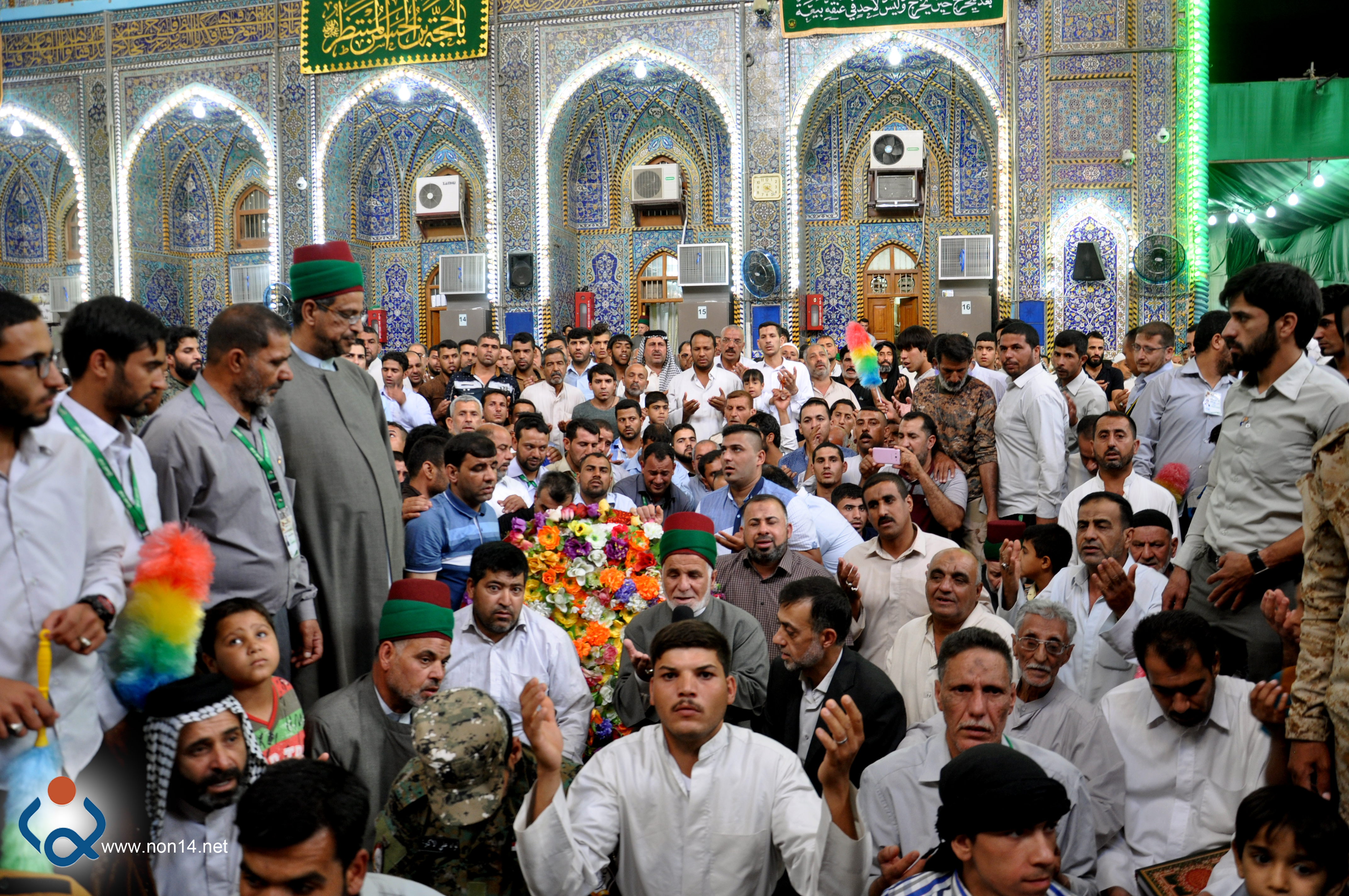 بالصور: لواء علي الاكبر يشيع احد ابطاله الذي استشهد خلال تصديه للدواعش في بيجي