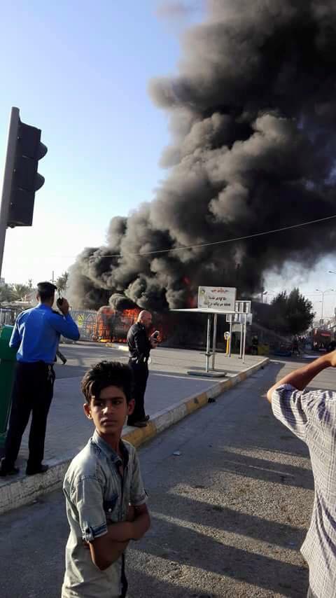 بالصور:حريق كبير في احد اسواق كربلاء القريبة من مركز المدينة