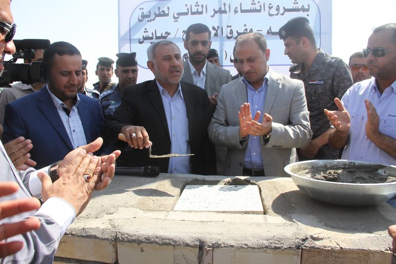 محافظة ذي قار تضع حجر الاساس لمشروع طريق ناصرية – جبايش بكلفة 19 مليار دينار