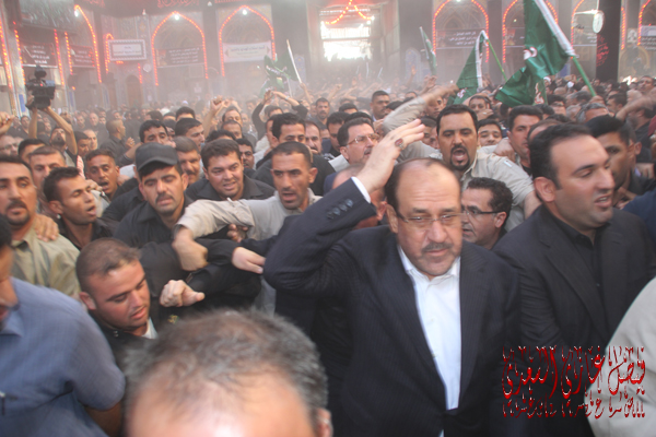 شاهد بالصور :نائب رئيس الجمهورية نوري المالكي يشارك بعزاء طويريج