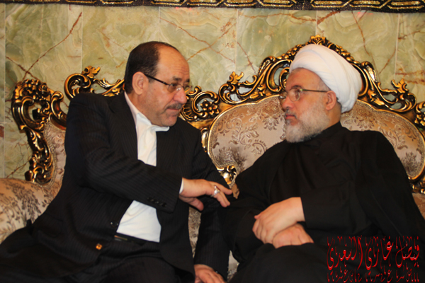 ممثل المرجع السيستاني يستقبل نائب رئيس الجمهورية نوري المالكي