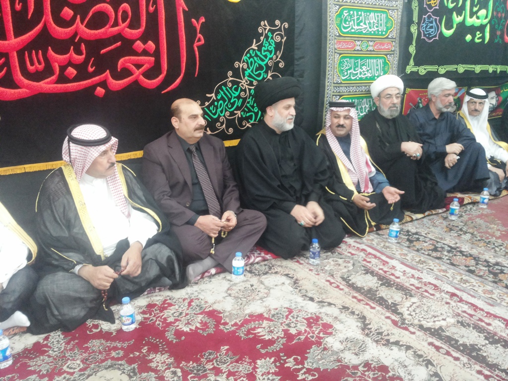بالصورة:عشائر الانبار تزور الكاظمية وتشارك بمجلس عزاء حسيني وتعلن رفضها للوجود الاجنبي
