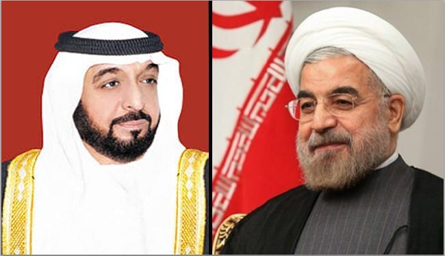 الرئيس الاماراتي يقبل دعوة روحاني لزيارة ايران