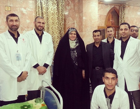 وزيرة الصحة تتجول في مستشفى سفير الحسين قرب الحائر الحسيني: العلميات المنجزة مستمرة حتى ساعات متأخرة بعد الدوام