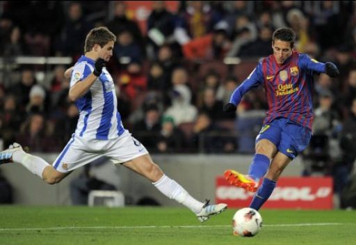 برشلونة يفوز على سوسيداد بشق الأنفس