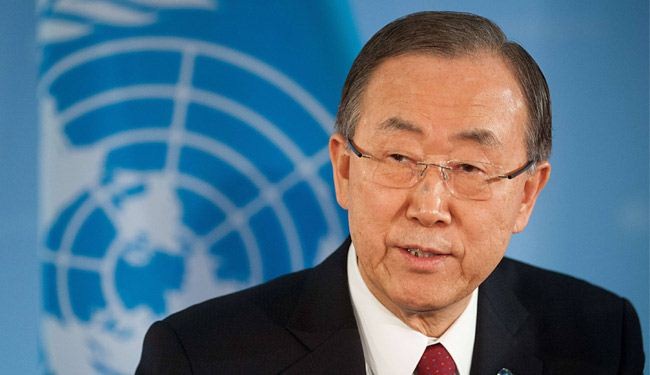 بان كي مون يؤكد ان المسلحين يجندون الاطفال للقتال في سوريا