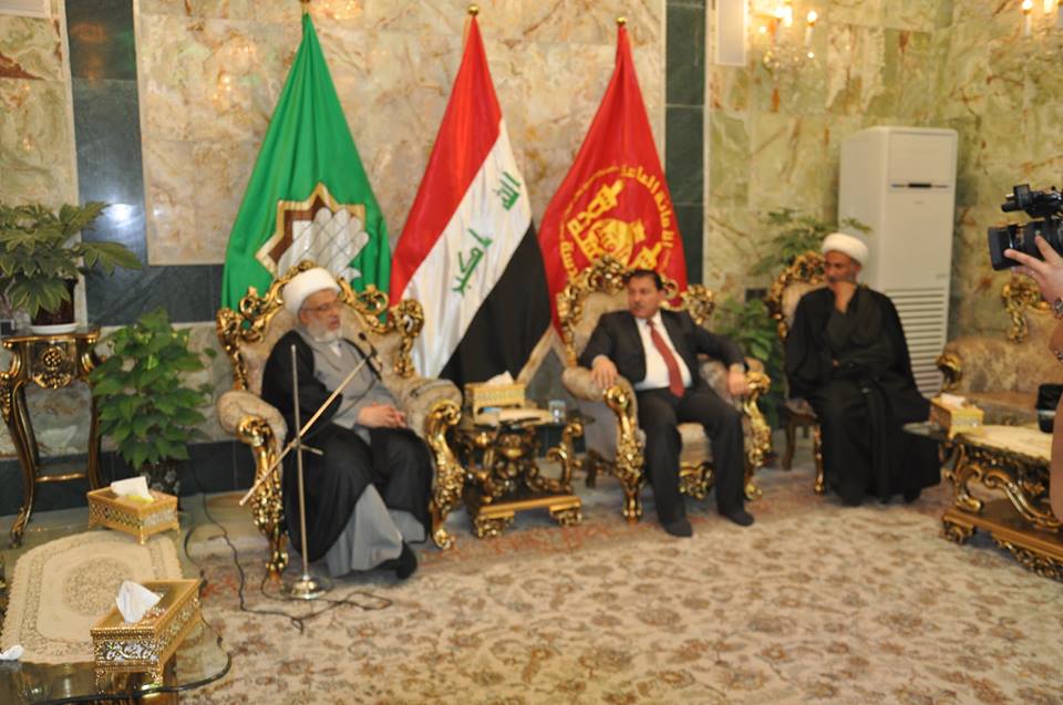 بالصور:ممثل المرجع السيستاني لمحافظ ديالى :يجب ان يكون عمل السياسيين بالعراق كقتال رجال الحشد الشعبي ضد داعش