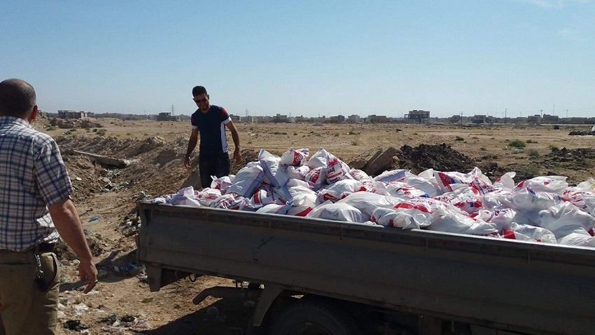 صحة كربلاء تصادر وتتلف شحنة مثلجات قادمة من كردستان وتغلق معملاَ ينتج ملح الطعام بصورة غير رسمية