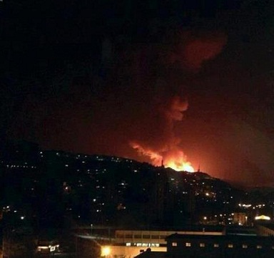 طائرات اسرائلية تقصف مركز للبحوث في جرمايا وانباء عن اسقاط طائرة معادية مع سقوط ضحايا +صورة