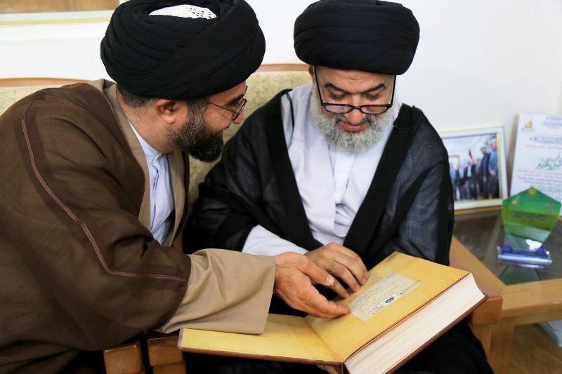 بالصور:ممثل المرجع السيستاني يشيد بمشاريع مؤسسة دار التراث