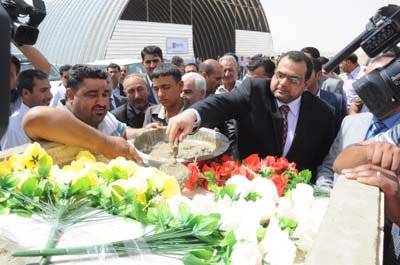 صحة كربلاء : وضع حجر أساس لمستشفى الولادة والأطفال سعة 300 سرير وبتكلفة  105مليون دولار(مصور)