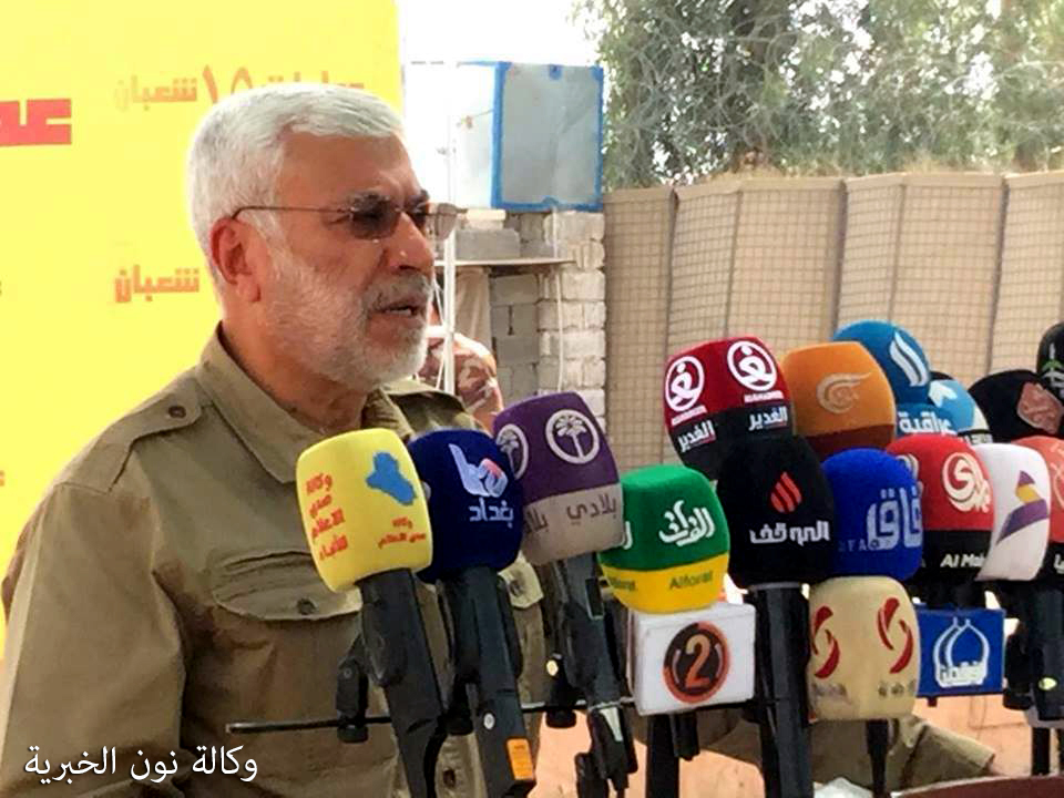 الحشد الشعبي: استقبلنا 8000 مدني من الفلوجة ومواكب حسينية ساهمت بدعم النازحين