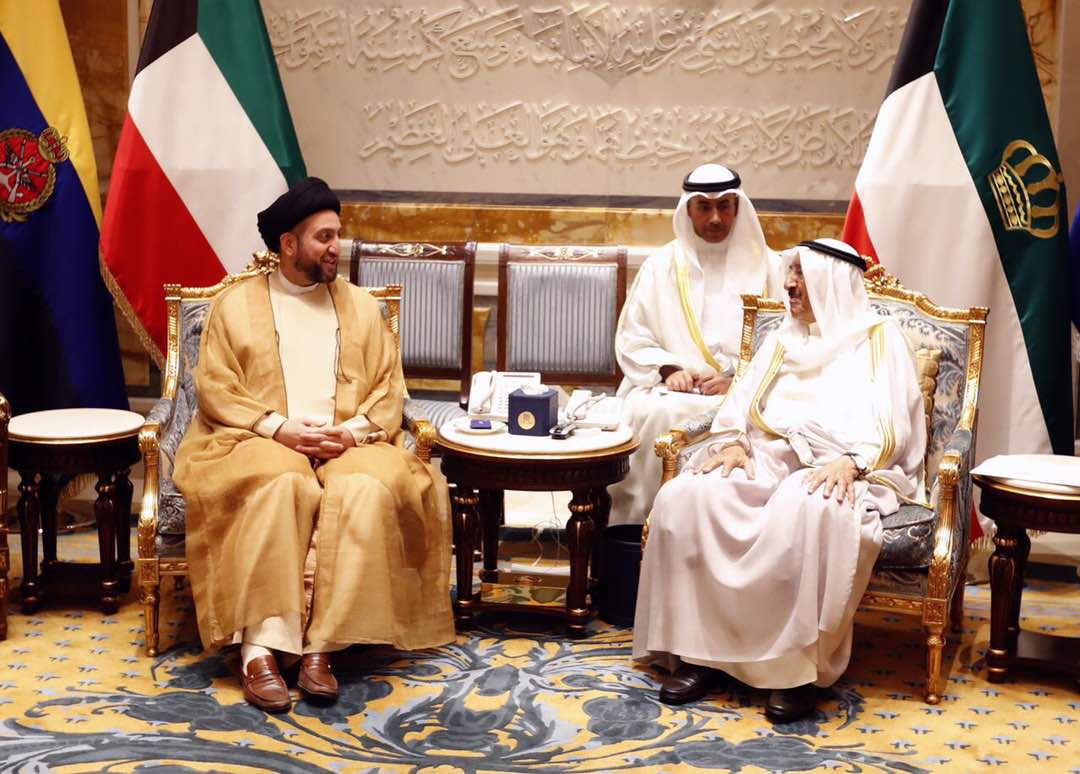 بالصور:  الحكيم يلتقي الامير الكويتي صباح الاحمد الصباح