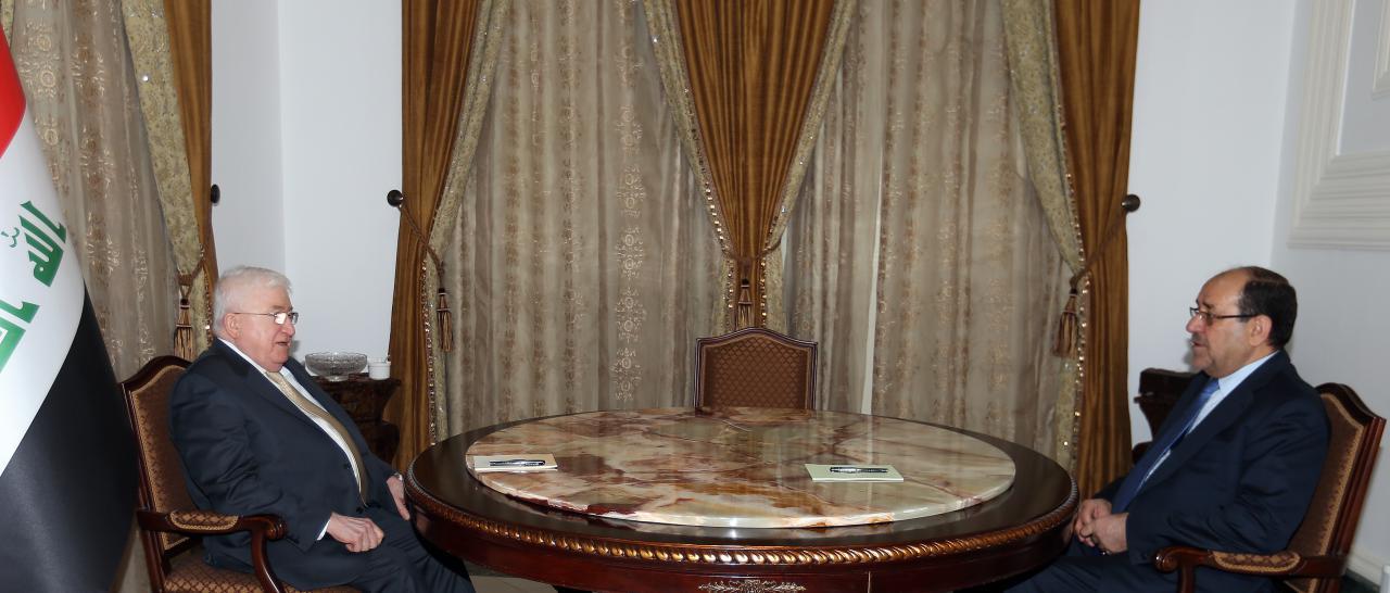 معصوم والمالكي يؤكدان ضرورة اجراء الانتخابات بوقتها المحدد