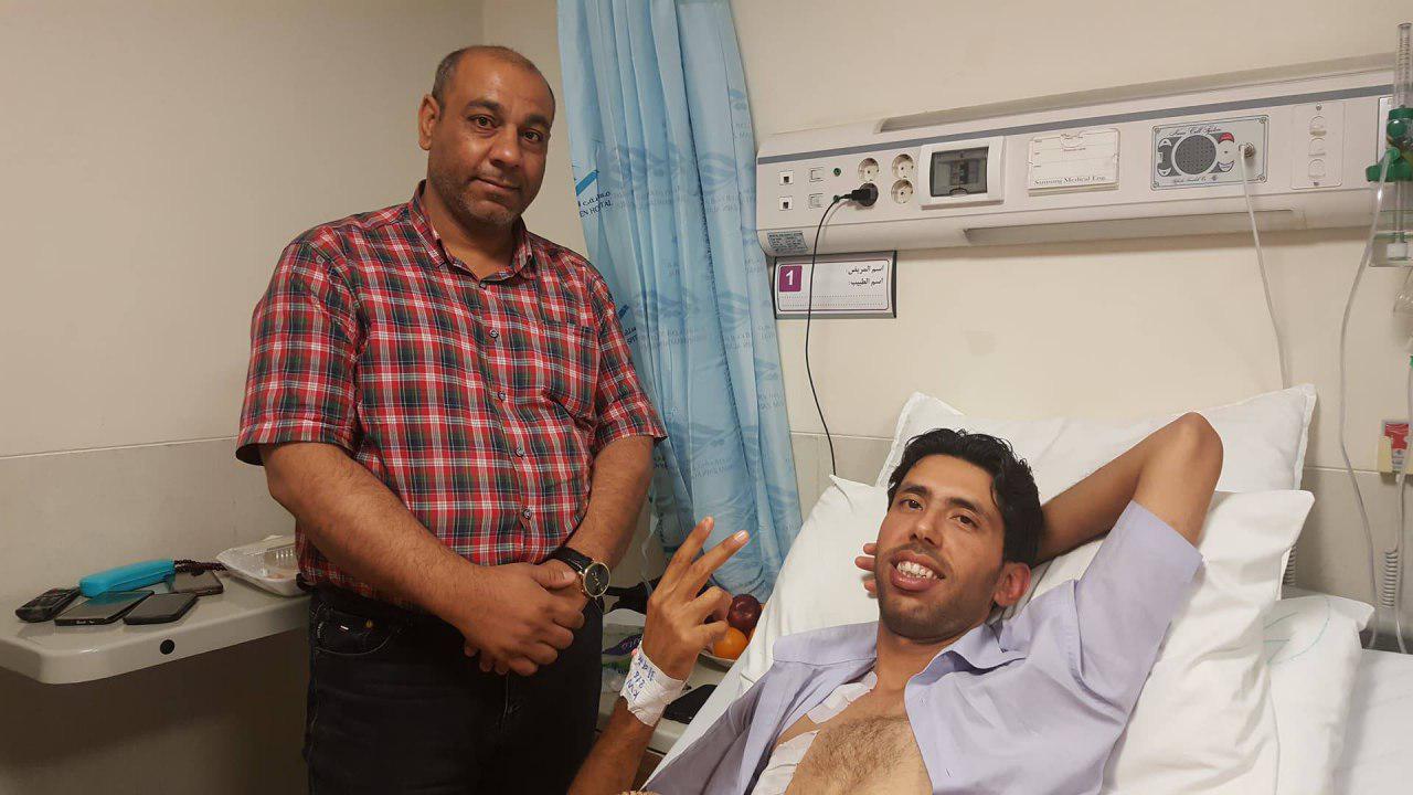 مصور حربي يرقد في مدينة الطب: استيقظت والفأر على صدري