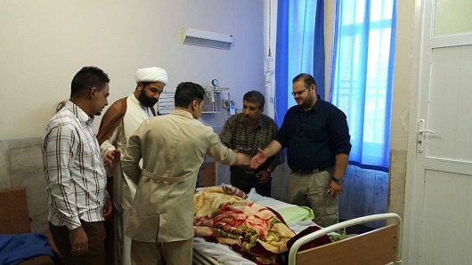 ديوان الوقف الشيعي يعالج جرحى الحشد الشعبي خارج العراق