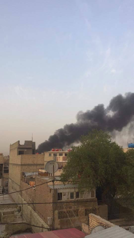 بالفيديو: انفجار مزدوج بسيارتين مفخختين في سوق شعبي بمدينة الصدر