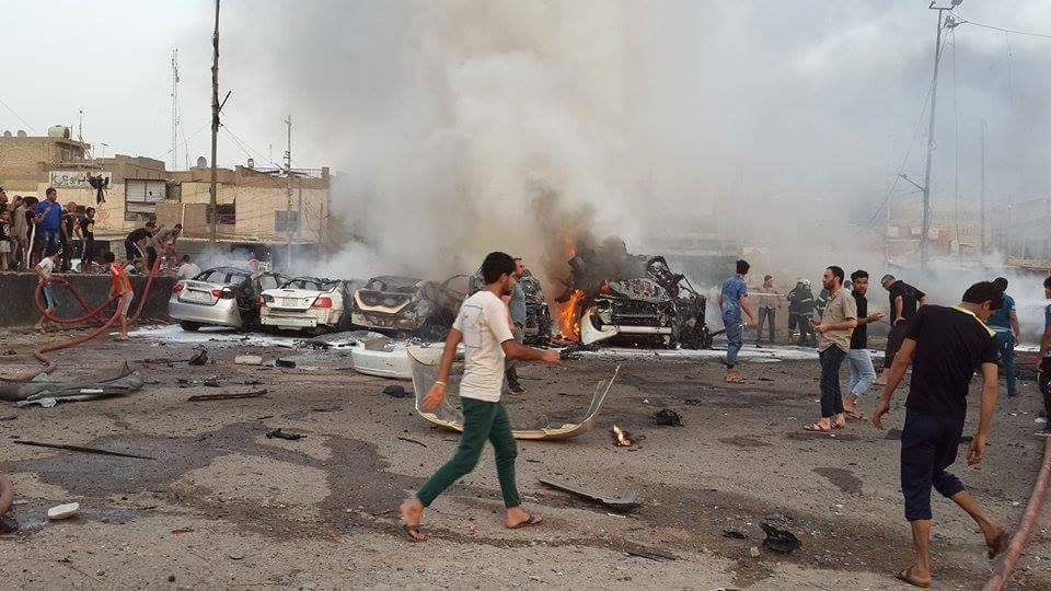 استشهاد 5 مدنيين واصابة 16 آخرين بتفجير مزدوج في مدينة الصدر شرقي بغداد