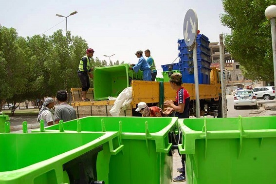 مديرية بلدية كربلاء تشتري حاويات بلاستيكية بمبلغ (50) مليون دينار