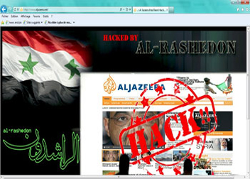 قراصنة يخترقون موقع الجزيرة لنشرها أكاذيب عن الوضع السوري