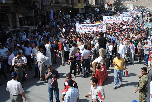 متظاهرو كربلاء يتوعدون بتظاهرات موحدة يوم 26 تشرين الجاري في وسط بغداد مالم تنفذ المطالب المشروعة (مصور)