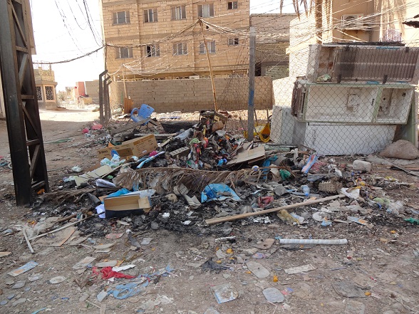 تقرير مصور لمناطق تشوهها النفايات والفوضى وسط كربلاء