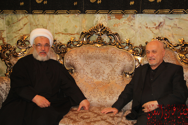 ممثل المرجع السيستاني يستقبل وزير التعليم العالي الدكتور حسين الشهرستاني