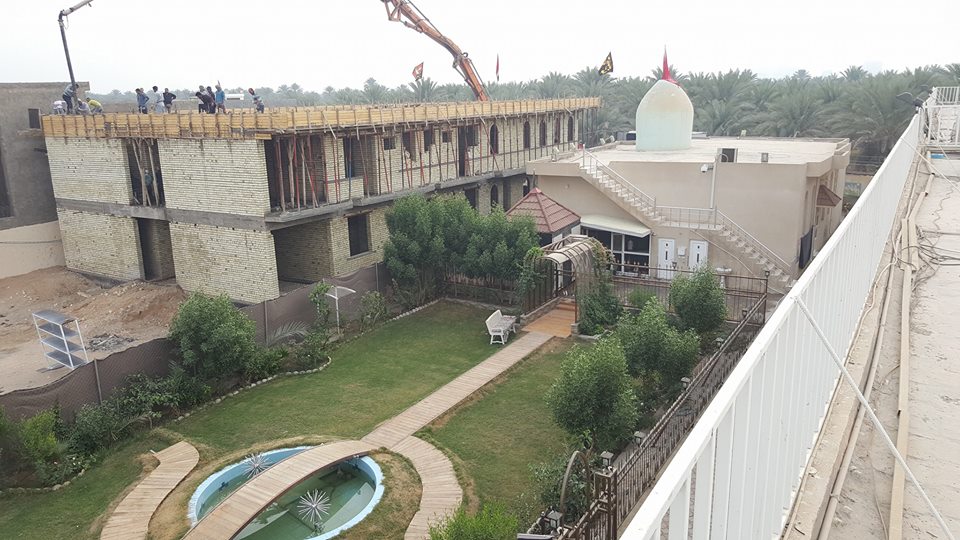 تقدم مستمر في انشاء مراحل جديده في مجمع الاخاء السكني للايتام في كربلاء(مصور)