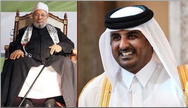 امير قطر يمنع القرضاوي من خطبة الجمعة!