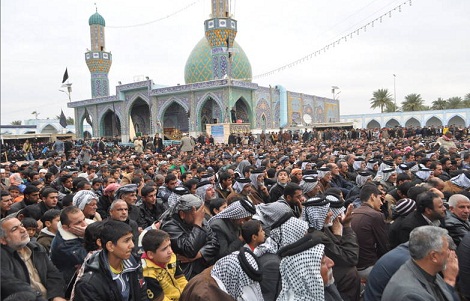 جحافل الزوار توافدت الى مرقد سعيد بن جبير (رض)