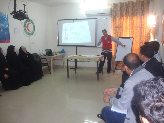 كربلاء :الهلال الاحمر العراقي يقيم ورشة عن الانجاب والصحة