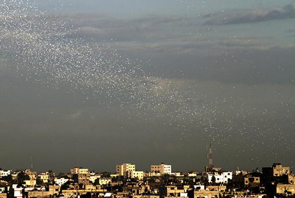 القوة الجوية تلقي الاف المنشورات على حديثة والموصل