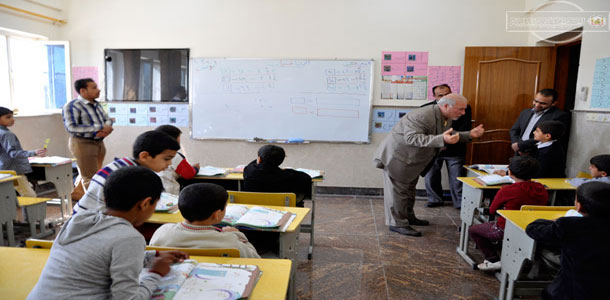 بالصور شاهد رعاية الايتام في مدرسة السيدة رقية بكربلاء