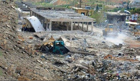 دمشق: سننتظر ولكننا سنرد على الغارات الاسرائيلية+صورة الدمار