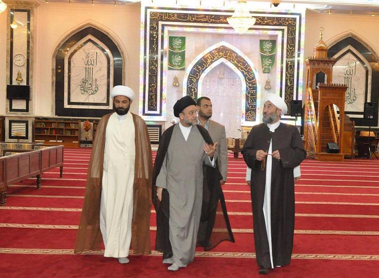 رئيس ديوان الوقف الشيعي يزور الحضرة القادرية ويلتقي الشيخ محمود العيساوي