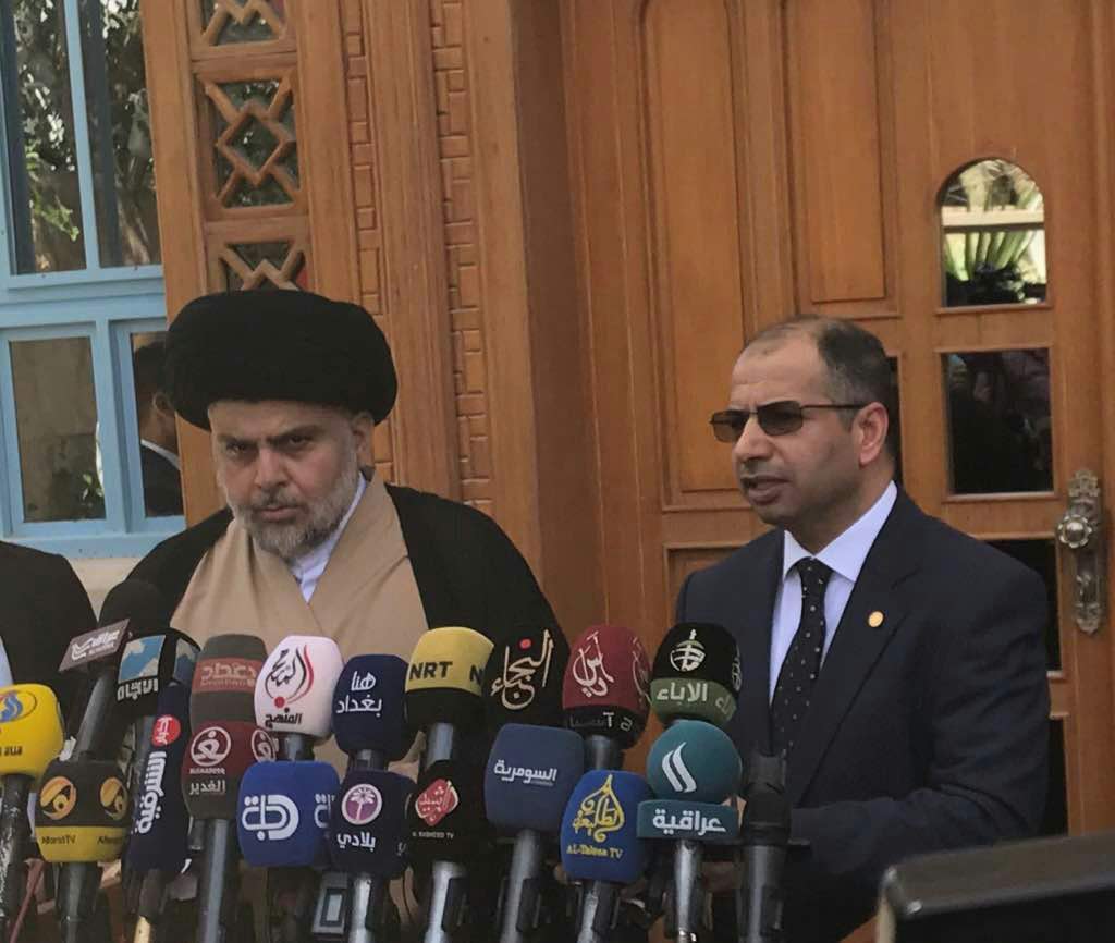 الجبوري بعد لقاءه الصدر: هناك لجنة خبراء لاختيار أعضاء مفوضية انتخابات جدد