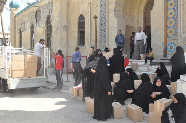 ديوان الوقف الشيعي يباشر بتوزيع مساعدات عينية على العوائل المتعففة